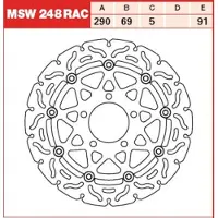 TRW Remschijf MSW248RAC, 1 Stuk