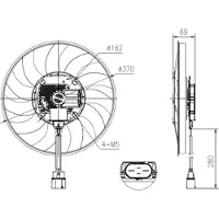 NRF Koelventilatorwiel, motorkoeling 47930