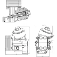 NRF Olie radiator, motorolie 31847