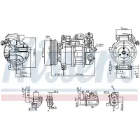 Nissens Compressor, airconditioner 890246