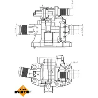 NRF 725039 Thermostaat, koelvloeistof