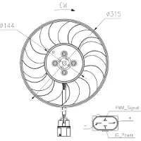 NRF 47970 Koelventilator