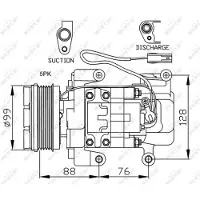 NRF Compressor airconditioning 32234