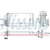 Nissens Warmtewisselaar, interieur verwarming 707268