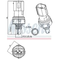 Nissens Drukschakelaar, airconditioning 301201
