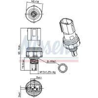 Nissens Drukschakelaar, airconditioning 301140