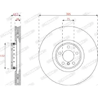 FERODO Remschijf DDF2041RVC-1