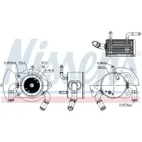 Nissens Olie radiator, automatische versnellingsbak 91180