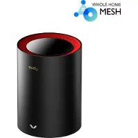 Cudy M3000 Dual-band (2.4 GHz / 5 GHz) Wi-Fi 6 (802.11ax) Zwart, Rood 1 Intern