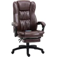 Vinscetto Bureaustoel 68,5 cm x 68,5 cm x 119-127 cm bruin