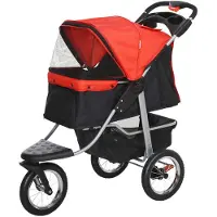 PawHut Honden Wandelwagen Opvouwbaar Rood