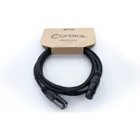 Cordial ED 2 FM XLR Verbindingskabel [1x XLR-bus 3-polig - 1x XLR-stekker 3-polig] 2 m Zwart