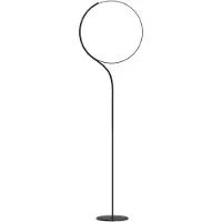 Kdln Vloerlampe , Poise, dimbare, Zwart, Woonkamer, Metaal, Designer