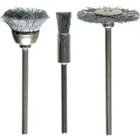 Kwb Draadborstelset, 3-delig, HSS staaldraad, gegolfd 518000 3 stuk(s)