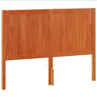 vidaXL Hoofdbord 135 cm massief grenenhout wasbruin