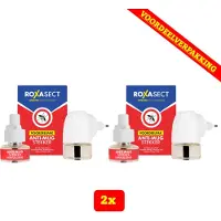 Roxasect 2 x Anti-Mug Bundel - 2X Anti-Mug Muggenstekker + 4X Navulverpakkingen - Voordeelverpakking