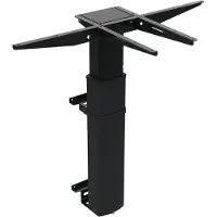 Worktrainer - Conset 501-19 Wall - Hoogte 68 - 120 cm - Zit-Sta Muurtafel onderstel - Elektrisch verstelbaar frame - In hoogte verstelbaar - Zwart