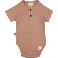Frogs and Dogs - Romper Rib 2x2 | Biscuit - Katoen - Maat 68