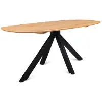 Benoa Eettafel Deens Ovaal Runa 220 (Naturel, 220x110x76cm)