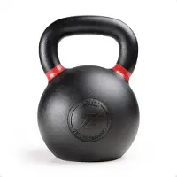 ZEUZ Kettlebell 32 KG – Fitness, Crossfit Sport Set – Gewichten - Conditie & Krachttraining – Gietijzer – Rood