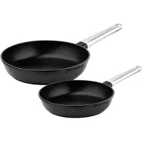 WESTINGHOUSE Koekenpannenset Performance - ø 24 en 28 cm - Zwart - Inductie en alle andere warmtebronnen