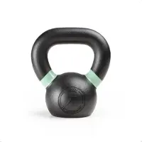 ZEUZ Kettlebell 4 KG – Fitness, Crossfit Sport Set – Gewichten - Conditie & Krachttraining – Gietijzer – Lichtgroen