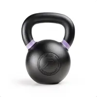 ZEUZ Kettlebell 20 KG – Fitness, Crossfit Sport Set – Gewichten - Conditie & Krachttraining – Gietijzer – Paars
