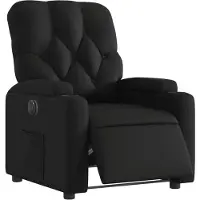 vidaXL Fauteuil elektrisch verstelbaar kunstleer zwart