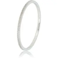 My Bendel - Aanschuifring Zilverkleurig Stardust - Aanschuifring Zilverkleurig Stardust - 1mm - Hypoallergeen - met Luxe Cadeauverpakking | Sieraden Voor Dames | Maat 16.00 Mm / Maat 50