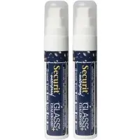 Securit watervaste krijtstiften met platte punt - 2x stuks - wit - 7 en 15 mm