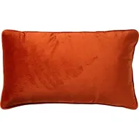 Dutch decor FINN - Kussenhoes 30x50 cm - velvet - lendekussen - Potters Clay - oranje - met rits - zonder binnenkussen