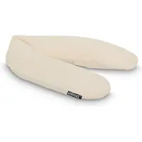 Snoozzz Zwangerschapskussen Zijslaapkussen Lichaamskussen - 185 cm - microparel vulling- luxe draagtas - wasbare hoes - Wafel Champagne