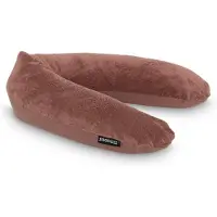 Snoozzz Zwangerschapskussen Zijslaapkussen Lichaamskussen - 185 cm - microparel vulling- luxe draagtas - wasbare hoes - Teddy Chestnut