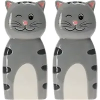 Excellent houseware Waterverdamper radiator - 2x - kat - kunststeen - kinderkamer - 18 cm - luchtbevochtiger