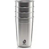 Mizu Reisbeker Party Cup Stainless 500ml (4-Delig)