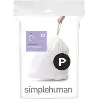 Simplehuman Accessoires - Afvalzakken 50-60 l, type P, 20 st CW0175
