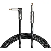 Cascha Standard Line Guitar Cable 6 m Recht - Gebogen Instrumentkabel