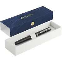 Waterman Allure Black Lacquered Gift Box Fountain Pen Zwart Kinderen