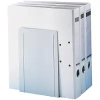 MAUL Boekensteun Metaal Grijs 16,8 x 24 x 24 cm 2 Stuks