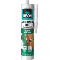 Bison Siliconenkit Bouw Grijs Koker 300 ml