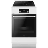 Amica ACI605RB Inductiefornuis 50 cm breed met aangesloten 2 Fase Perilexkabel - Wit