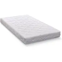 ABZ Bedladematras 90/200/10 cm - stevige matras voor stapelbedden en bedlades- gerold