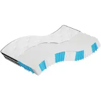vidaXL Matras met pocketvering, medium, 120x200 cm