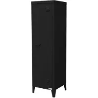 ML-Design Lockerkast Marin | staal zwart 38x38x137 cm wandkasten | NADUVI