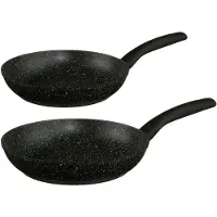 Secret De Gourmet Koekenpannen set 2x stuks Palermo - Alle warmtebronnen - dia 24/26 cm - Anti-aanbaklaag - Koekenpannen