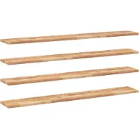 vidaXL Wandschappen 4 st zwevend olieafwerking 160x20x2 cm acaciahout