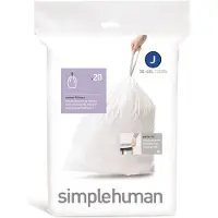 Simplehuman Vuilniszakken met trekband 30-40 liter | code J | 20 stuks