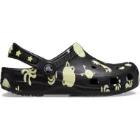 Crocs Classic Graphic Thermoplastische Zwarte Instappers