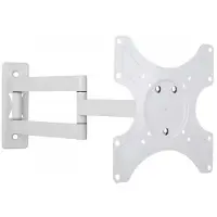 Techly - Support - pour écran plat - blanc - Taille d'écran : 19"-37" - montable sur mur