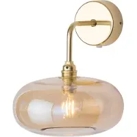 Ebb & Flow Wandlamp Horizon, dimbaar, messing / goud, Woon-/ Eetkamer, Glas, Scandinavisch, wandlamp